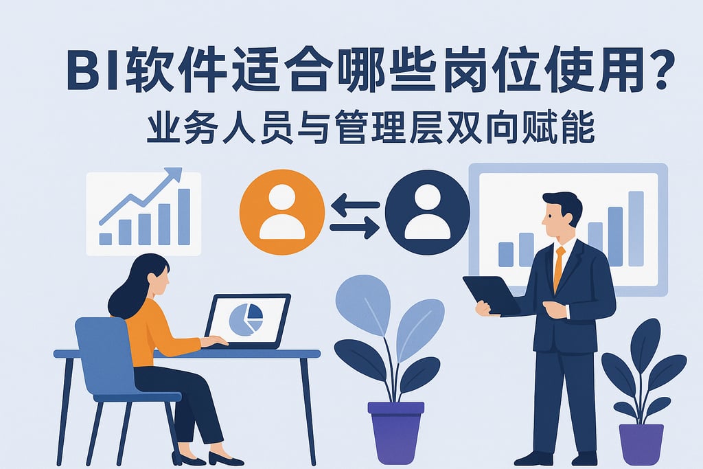 BI软件适合哪些岗位使用？业务人员与管理层双向赋能"